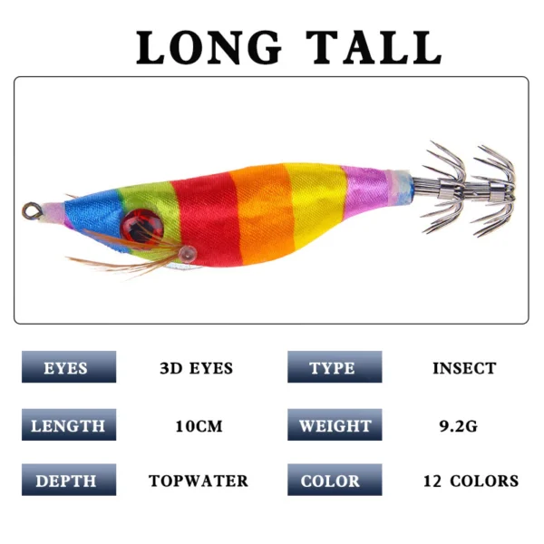 ae37373bb6a600aa71139d6d374e81e8.webp Lifelike Bigeye Shrimp Road Subbait 92g10cm 1pc Random Color Wood Shrimp Squid Special Fishing Bait Bionic Fake Bait Hard Bait Fishing Tackle Products Squid