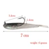 Lead Fish Soft Lure Bait 75CM6G Fishing Lures 1 Pc Swimbaits with Hooks Silicone Artificial Fishing Jigs