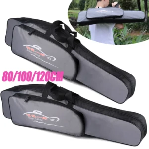 Double Deck Fishing Bag Waterproof Material High Quality And Large Space Fishing Tool Bag 80cm