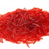 100 Pieces Lifelike Fishy Smell Red Worms Soft Bait Simulation Earthworm Carp Bass Fishing Lures Artificial Silicone
