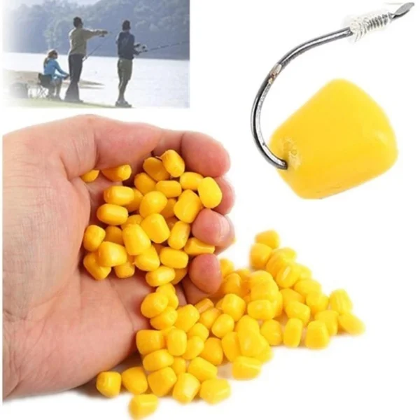 Hot Selling 100 Pieces 50Pcs Soft Baits Corn with Corn Smell Carp Fishing Lures Floating baits