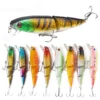 New Colorful Three Jointed Swim Fishing Lure 115cm15g 1pc Random Color Simulation Hard Bait Mino Bait Outdoor Fishing Gear
