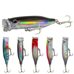 New Popper Lure Bait 7cm94g Floating Water Wave Lure Bait Seawater Fishing Freshwater 1pc Random Color