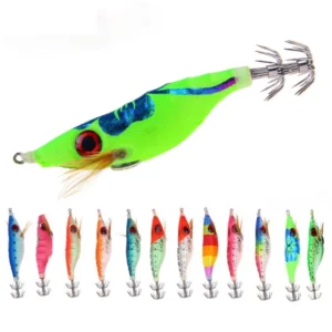 Lifelike Bigeye Shrimp Road Subbait 92g10cm 1pc Random Color Wood Shrimp Squid Special Fishing Bait Bionic Fake Bait Hard Bait Fishing Tackle Products Squid