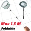 Telescopic Fishing Net 15M Foldable Fishing Net Metal Fishing Landing Nets Fishing Tackle