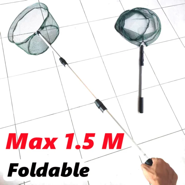 Telescopic Fishing Net 15M Foldable Fishing Net Metal Fishing Landing Nets Fishing Tackle