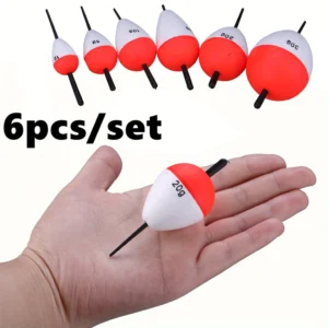 6pc slot 1g30g EVA Foam Fishing Floats  Perfect for Rod Fishing Tackle