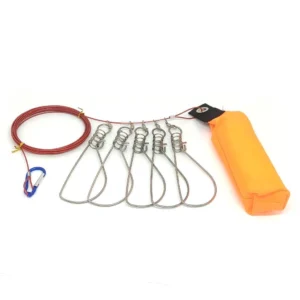 Heavy Duty Wire Rope Fish Lock Buckle  Fishing Pancing Accessories Stainless Steel