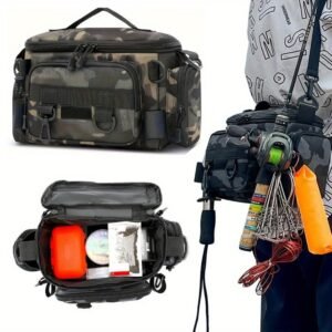 Multifunctional Waist Lure Bag Special Storage Bag One Shoulder Backpack Fishing Crossbody Bag 1Pc