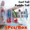 sg-11134201-7rfgv-m47oaek9lchgfc.webp 5Pcs Per Box Lifelike Mix Color Curl Paddle Tail Swimbaits Fishing Lure Soft Lure 9cm Artificial Bait Fishing Tackle Realistic Swimbait With Treble Hook
