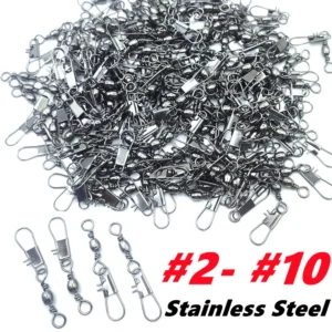 sg-11134201-7rfh7-m44ia3f1csgr1b.webp 1pc Stainless Steel Fishing accessories 210 Premium Fishing Snap Swivels Connectors Quick Connect Fishing Lures Fishing Tackle